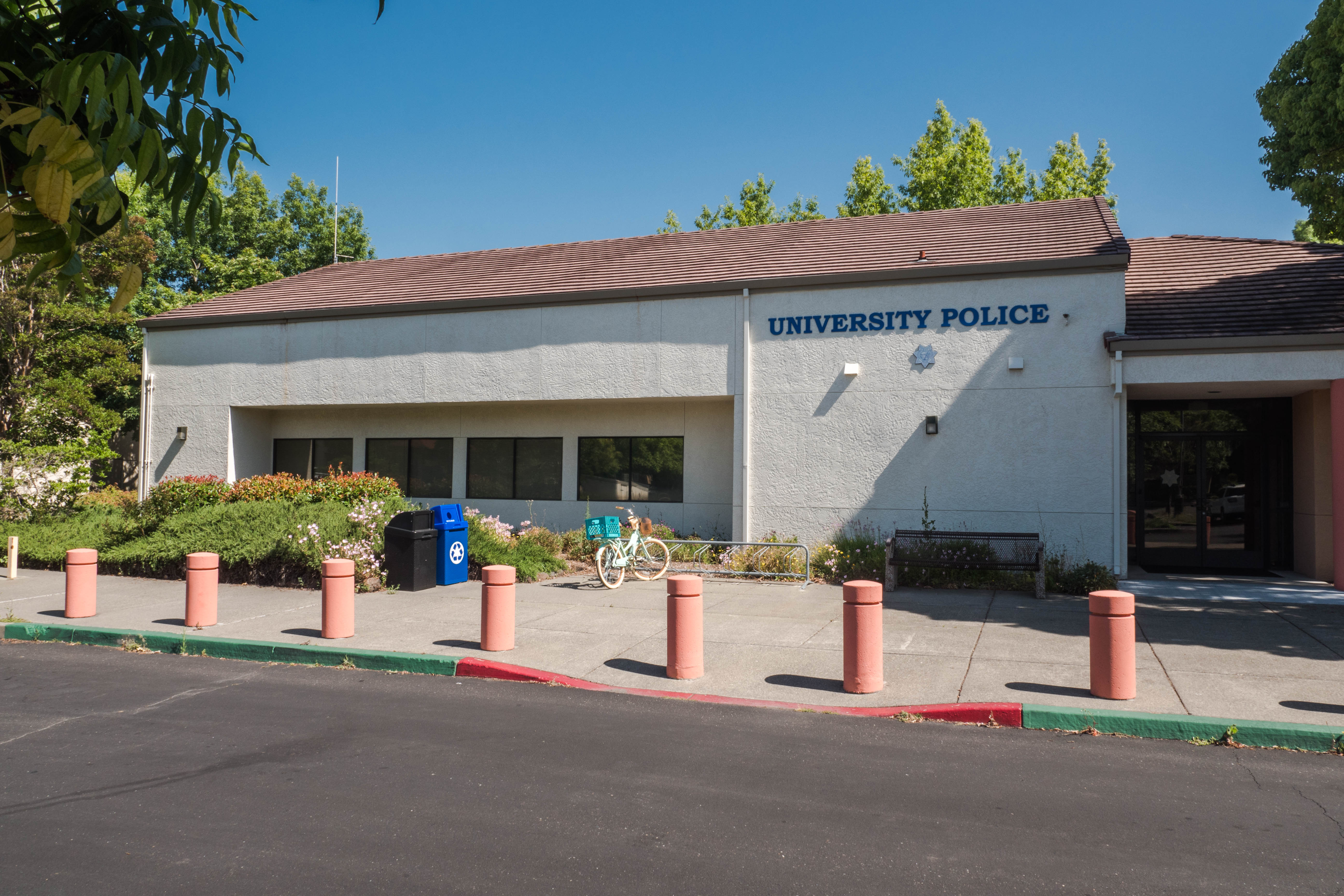 University police department building exterior